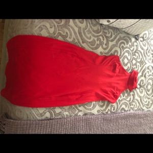 Red BEBE midi length Dress